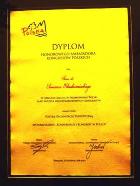 Dyplom Honorowego Ambasadora Kongresów Polskich